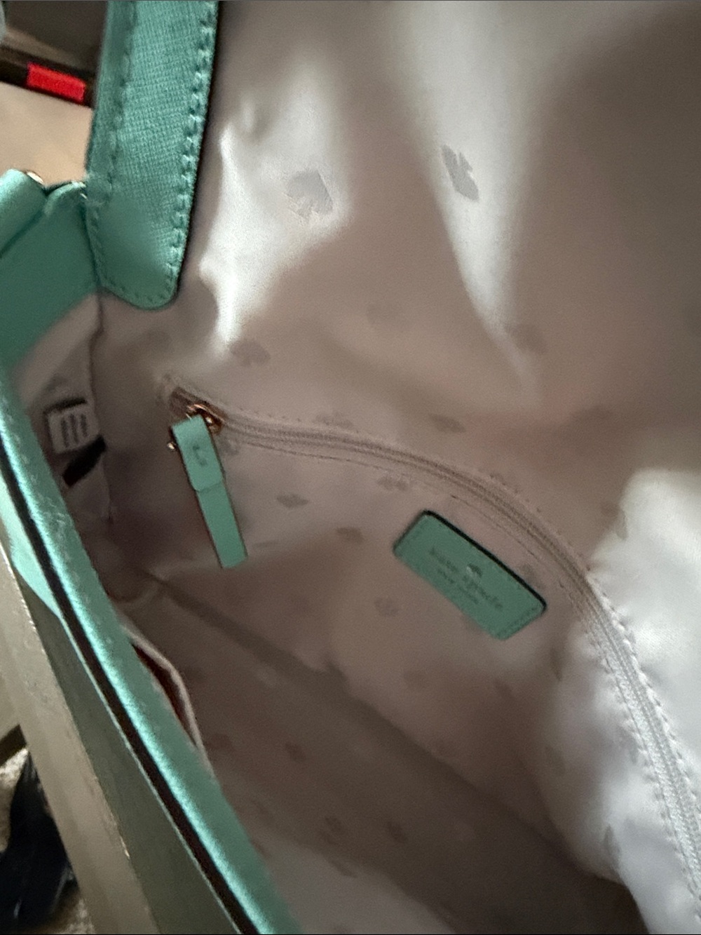 kate spade light mint leather crossbody - Picture 9 of 12